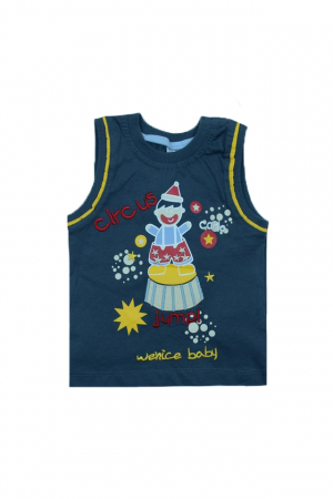 Tricouri baieti - Tricou fara maneci baieti Wenice BM01800046, Gri