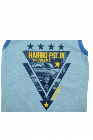 Tricou fara maneci baieti Happy House HH-02-104, Gri [1]
