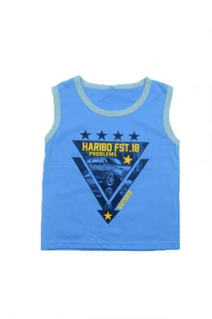 Tricouri baieti - Tricou fara maneci baieti Happy House HH-03-104, Albastru