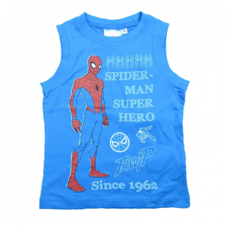 Tricouri baieti - Tricou fara maneci baieti Sun City Spider Man SE1180A-98, Albastru
