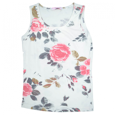 Tricouri fete - Tricou fara maneci pentru fete Happy House CVC-888-M, Multicolor