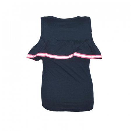 Tricou fara maneci pentru fete Happy House WB-2774B-128 cm, Bleumarin [1]