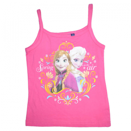 Tricouri fete - Tricou fara maneci pentru fete Elsa Disney T110323-21, Fucsia