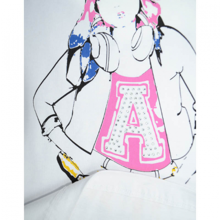 Tricou fara maneci pentru fete Wendee FS102242-1, Alb [2]