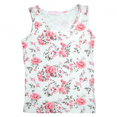 Tricouri fete - Tricou fara maneci pentru fete Happy House CVC-888, Multicolor