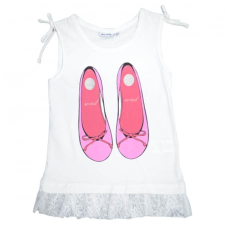 Tricouri fete - Tricou fara maneci pentru fete Wendee BV03900148-1, Alb