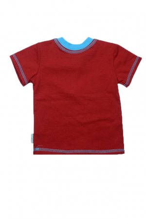 Tricou cu maneca scurta pentru baieti Chrisma TBC-002, Rosu [2]