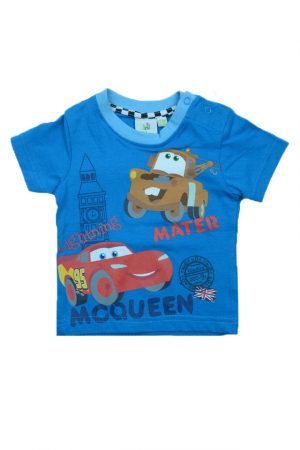 Tricouri baieti - Tricou cu maneca scurta pentru baieti Disney Cars DISK-JTJM41101, Albastru