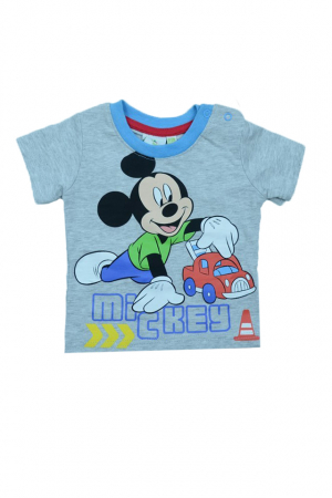 Tricouri baieti - Tricou cu maneca scurta pentru baieti Disney Mickey Mouse DISM-JTJM DISM-JTJM 41107, Gri