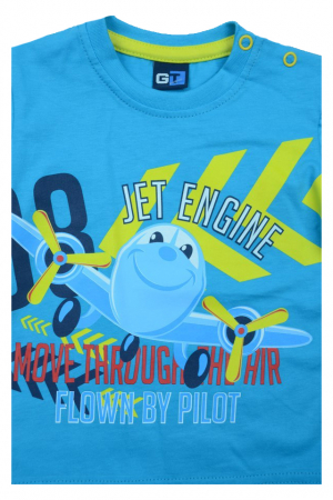 Tricou cu maneca scurta pentru baieti GT GT-4366, Albastru [1]