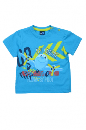 Tricouri baieti - Tricou cu maneca scurta pentru baieti GT GT-4366, Albastru