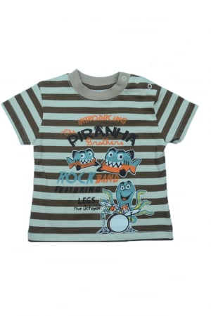 Tricouri baieti - Tricou cu maneca scurta pentru baieti Wendee BV01300190M, Multicolor