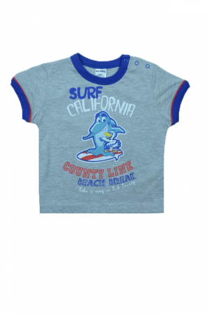 Tricou cu maneca scurta pentru baieti Wendee BV01300192, Gri [0]