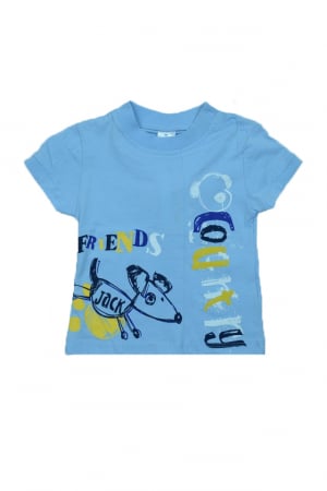Tricouri baieti - Tricou cu maneca scurta pentru baieti Wendee BV01300194, Albastru