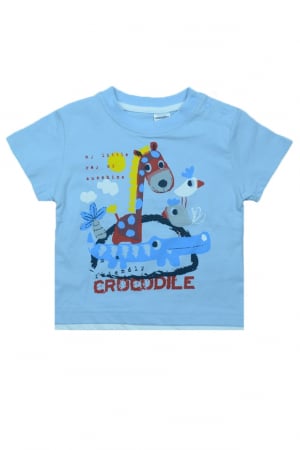 Tricouri baieti - Tricou cu maneca scurta pentru baieti Wendee BV01300271, Albastru