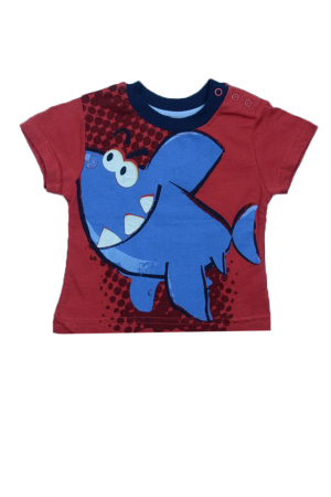 Tricouri baieti - Tricou cu maneca scurta pentru baieti Wendee DY101311, Rosu