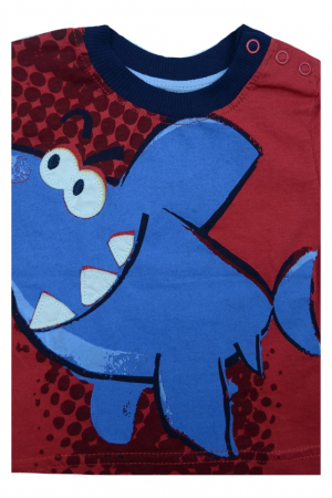 Tricou cu maneca scurta pentru baieti Wendee DY101311, Rosu [1]