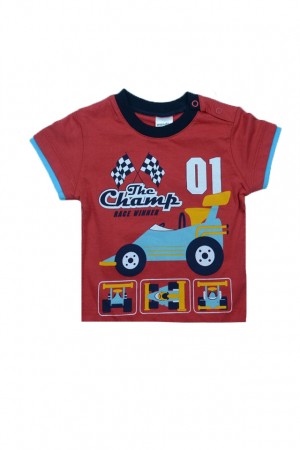 Tricouri baieti - Tricou cu maneca scurta pentru baieti Wendee OZ101605-0, Rosu