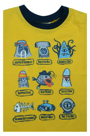 Tricou cu maneca scurta pentru baieti Wendee OZMY101878-0G, Multicolor [1]