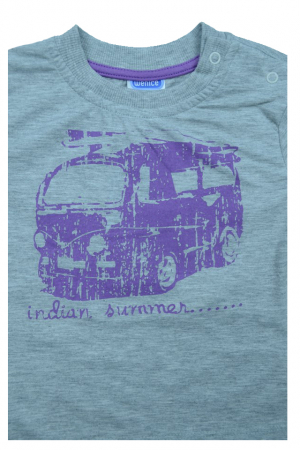 Tricou cu maneca scurta pentru baieti Wenice BL01300118, Gri [1]