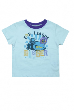 Tricouri baieti - Tricou cu maneca scurta pentru baieti Wenice BL02100024, Alb