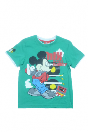 Tricou cu maneca scurta pentru baieti Disney DISM-KTJM45119-122, Verde [0]