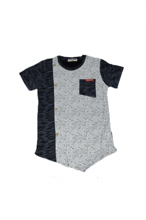 Tricouri baieti - Tricou cu maneca scurta pentru baieti Happy House HB-19391-176, Gri