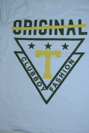 Tricou cu maneca scurta pentru baieti Happy House THHB3-A-104, Alb [2]