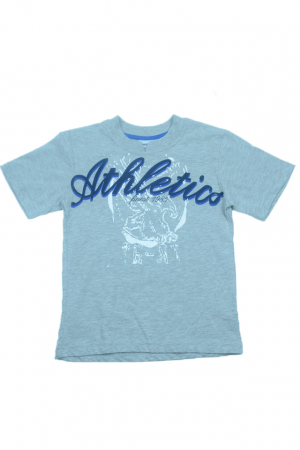 Tricou cu maneca scurta pentru baieti Wendee BV1300222-2-140, Gri [0]