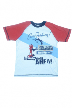 Tricouri baieti - Tricou cu maneca scurta pentru baieti Wendee DY DY 101240-2R-128, Multicolor