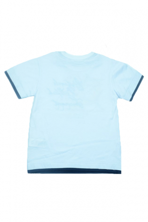 Tricou cu maneca scurta pentru baieti Wendee DY DY 101247-1-98, Alb [3]