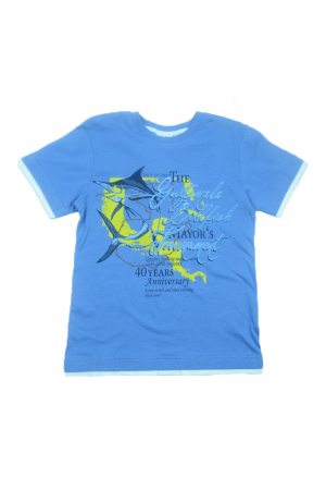 Tricouri baieti - Tricou cu maneca scurta pentru baieti Wendee DY DY 101247-2-128, Albastru