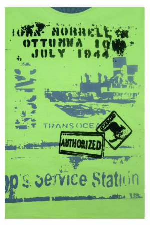 Tricou cu maneca scurta pentru baieti Wendee DY DY 101254-1-98, Verde [1]