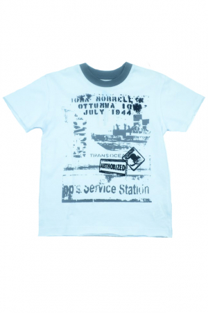 Tricouri baieti - Tricou cu maneca scurta pentru baieti Wendee DY DY 101254-1A-98, Alb