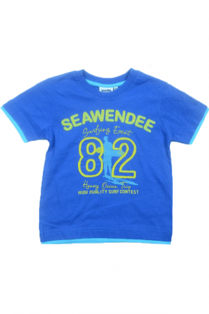 Tricouri baieti - Tricou cu maneca scurta pentru baieti Wendee DY DY 101270-2-128, Albastru