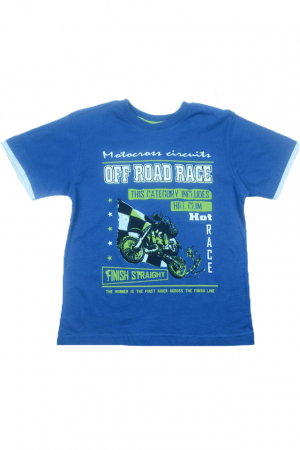 Tricou cu maneca scurta pentru baieti Wendee DY DY 101288-2-128, Albastru [0]