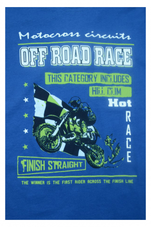 Tricou cu maneca scurta pentru baieti Wendee DY DY 101288-2-128, Albastru [2]