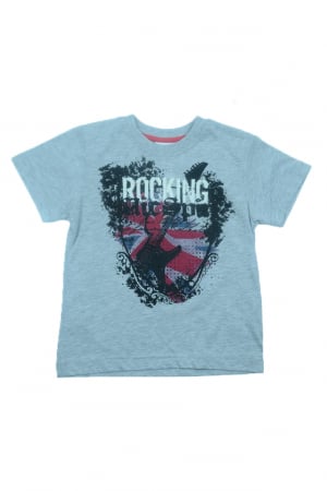 Tricouri baieti - Tricou cu maneca scurta pentru baieti Wendee DY DY 101295-1-98, Gri