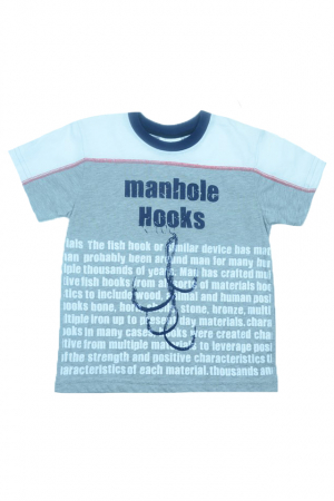 Tricouri baieti - Tricou cu maneca scurta pentru baieti Wendee DY101246-1G-104, Gri