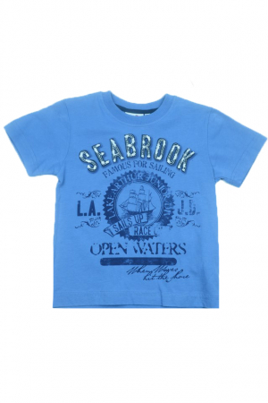 Tricouri baieti - Tricou cu maneca scurta pentru baieti Wendee DY101250-1A-104, Albastru