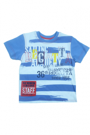 Tricouri baieti - Tricou cu maneca scurta pentru baieti Wendee DY101252-1-98, Multicolor