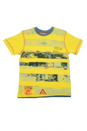 Tricou cu maneca scurta pentru baieti Wendee DY101259-2-134, Galben [0]