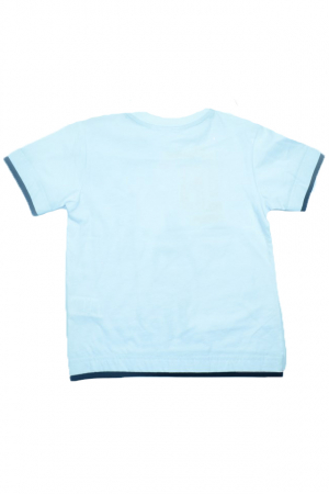 Tricou cu maneca scurta pentru baieti Wendee DY101269-110, Alb [2]
