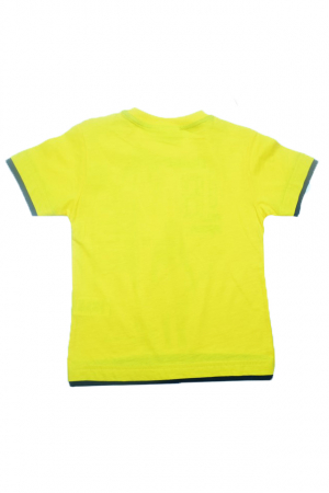 Tricou cu maneca scurta pentru baieti Wendee DY101269-2-134, Galben [2]
