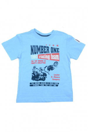 Tricouri baieti - Tricou cu maneca scurta pentru baieti Wendee DY101289-1-104, Albastru