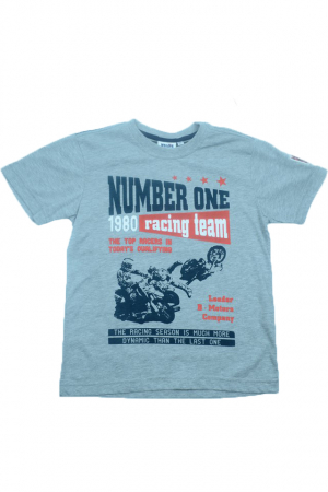 Tricou cu maneca scurta pentru baieti Wendee DY101289-2-140, Gri [0]