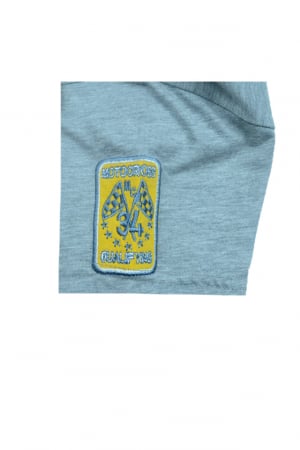 Tricou cu maneca scurta pentru baieti Wendee DY101290-2-128, Gri [2]