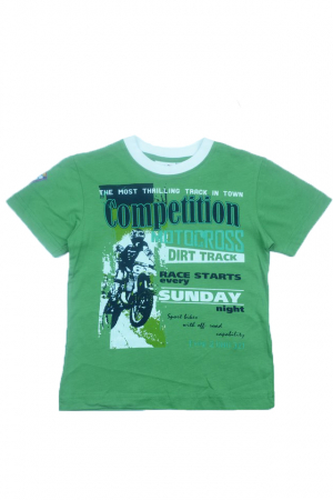 Tricouri baieti - Tricou cu maneca scurta pentru baieti Wendee DY101291-1V-104, Verde