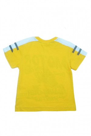Tricou cu maneca scurta pentru baieti Wendee DY101292-1G-98, Galben [4]
