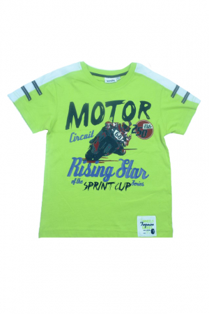 Tricouri baieti - Tricou cu maneca scurta pentru baieti Wendee DY101292-1V-98, Verde